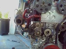 Belt side of motor