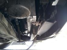 Passenger side shot of new radiator.