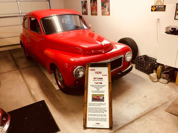 Signboard created from an old Creeper used at Car shows