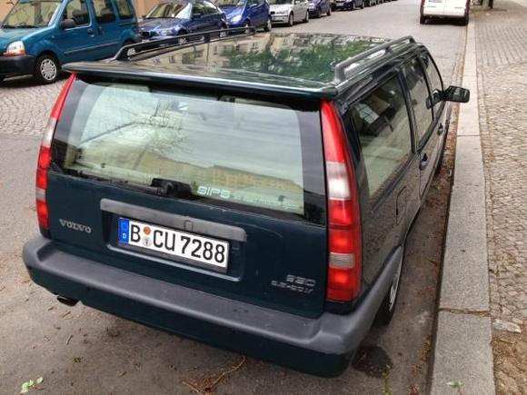 3rd brake light from V70, SIPS decal