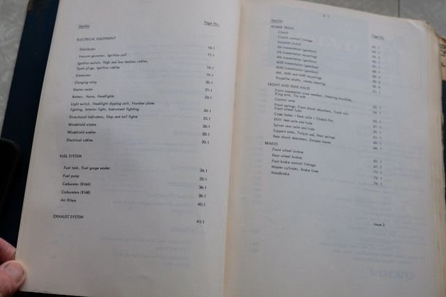 Accessories - Factory Original 1960 Volvo Parts Manual (PV B44 and early 120 series) - Used - 0  All Models - Harrisburg, PA 17111, United States