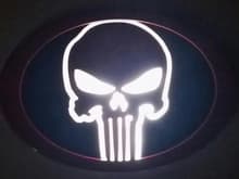 Punisher Grille Emblem (Backlighting Without Ambient Light).