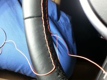 for steering wheel, start on one end. 1/3 and 2/3.