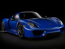 Porsche 918 Spyder - in Voodoo Blue.  One of one in the world.