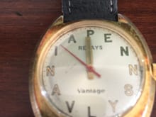 Penn Relays watch won in 1978 4x400 meter relay. Vantage is the cheaper Hamilton... I lost my other watch which was a Hamilton.