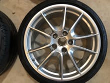 20" Carrera "S" Style Wheel Set (brilliant silver), 20x8 ET57, 20x9.5 ET45