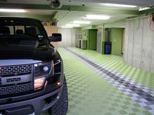 The Roush Raptor "SnapTor" on our new GreenLight color flooring