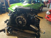 Engine out while the gearbox gets new synchros