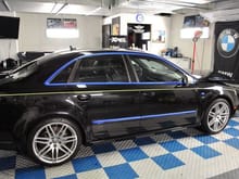 Audi RS 4 Complete Paint Correction and Full Front Clip and rear bumper in Xpel Premium Paint Protection Film(Clear Bra)