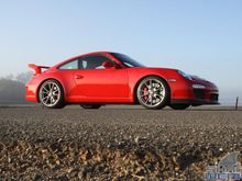 997.2 GT3 in Guards Red @ Shark Werks