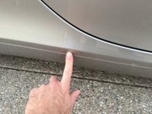 I think this is just a nick in PPF with dirt trapped underneath...probably can be cleaned