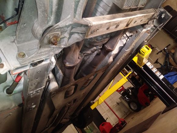 RHS looking back to where the K frame mounts to subframe.