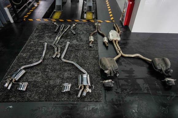 Audi RS6 OEM Exhaust VS Fi Exhaust