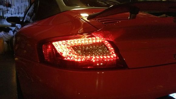 (red/clear) Driving lights...cuz I can't hit the brake and take the photo...