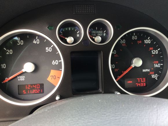 Photo of mileage taken 5/11/21