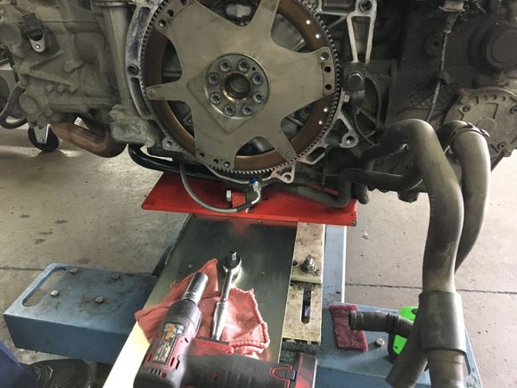 Note oil tube at bottom for LN Solutions being installed 