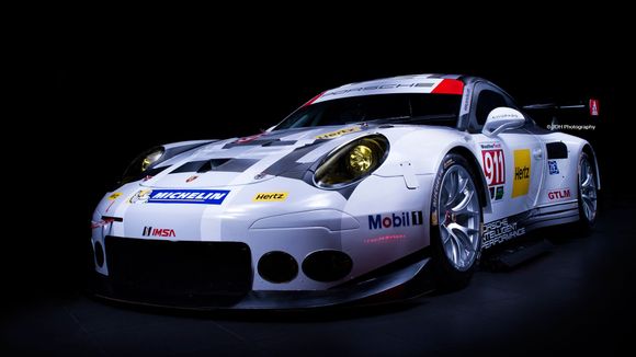 One of Porsche's Lone Star Le Mans race cars shot at Porsche Austin this year.