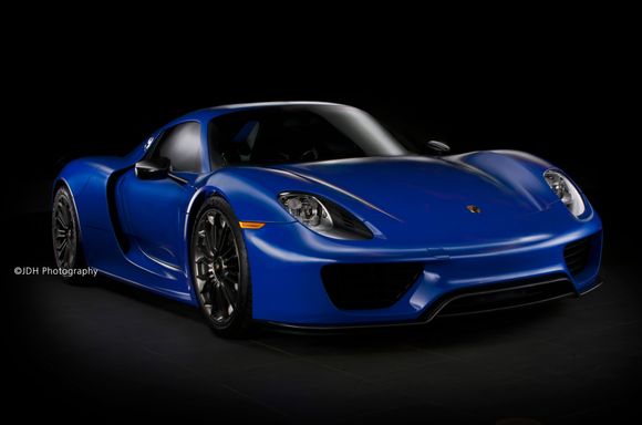 Porsche 918 Spyder - in Voodoo Blue.  One of one in the world.