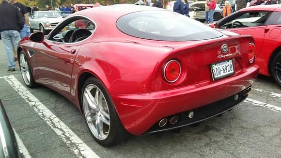 Very rare Alfa Romeo 4c at Cars & Coffee in Richmond, Virginia. Such a gorgeous masterpiece.