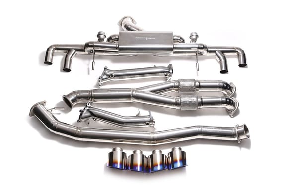 Armytrix Titanium Performance Exhaust System with remote control in 3 functions
