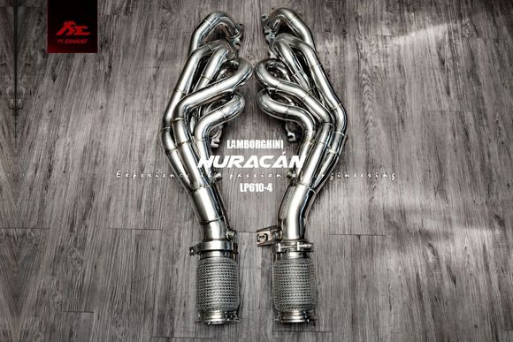 Fi Exhaut for Lamborghini Huracan LP610 - Long Tube Catless Headers