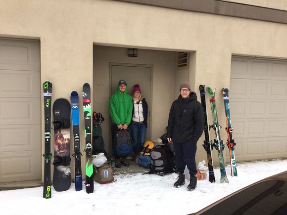 Pulling into Revelstoke - I think my family is smiling because they are so happy to get out of the car.  All of our gear for 2 weeks fit in the PTT and we became expert packers by the end of the trip