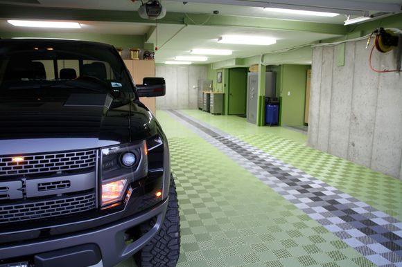 The Roush Raptor "SnapTor" on our new GreenLight color flooring