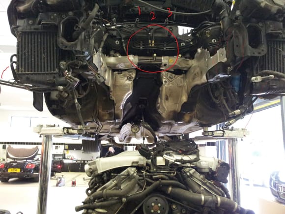Engine Bay picture from other Bentley to show fire location