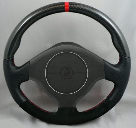 murci scud with red ring and red stitching