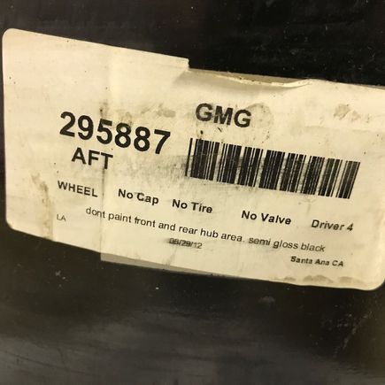 RS Spyder Center Lock- GMG paint work sticker 2 of 2