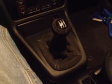 Black alcantara with gray stitching on the new shift boot (this is the actual contrast)