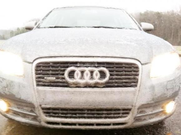 She may be frozen, but she made it like a champ from NC to TN through one of the worst ice storms I've ever seen.