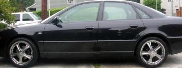 Side view, with old crappy chrome rims, before DTMs