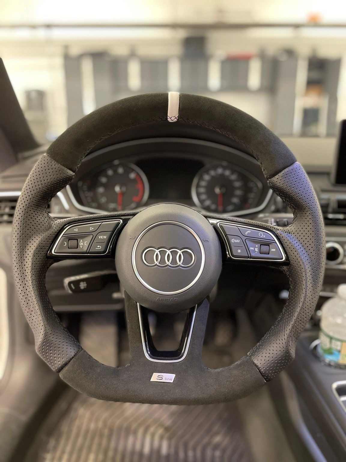 How to install S-Line steering wheel emblem? - AudiWorld Forums