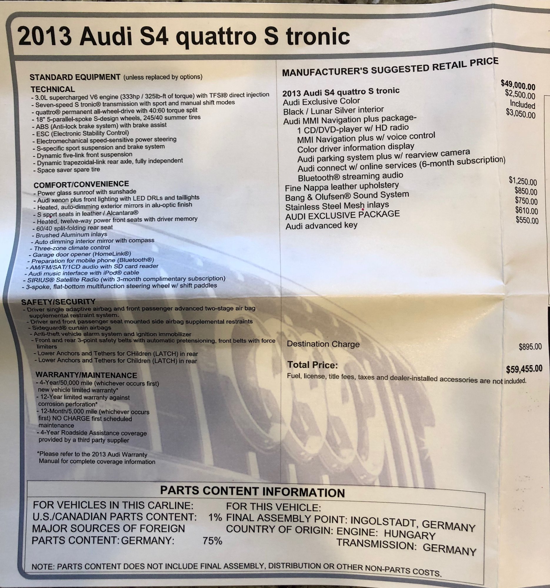 Audi A4 2013 Audi S4 *Exclusive* Suzuka Grey/Black Optics - AudiWorld