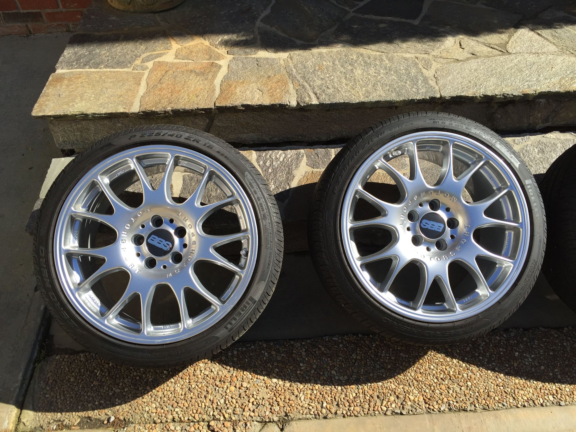 Audi A4 Mint BBS CH 18x8.5 ET35 w\ P-Zero Nero - less than 8k miles