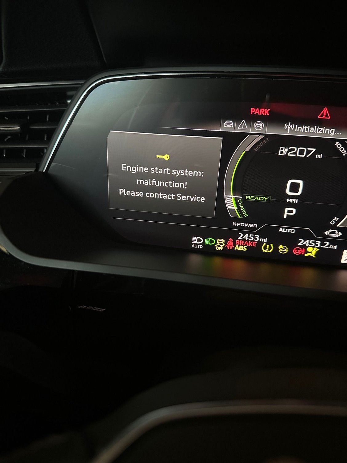 Engine Start System Malfunction! AudiWorld Forums