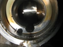 HPFP Mount Location into Engine Block with cam lobe visible