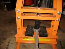 6 ton Harbor Freight A-frame press pressing out
large UCA bushing
