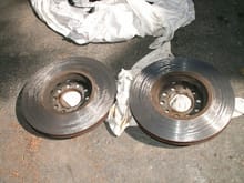 2 front Turned rotors.