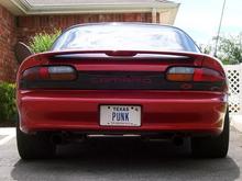 New vanity plates....yeah it says &quot;Punk&quot; on it :)