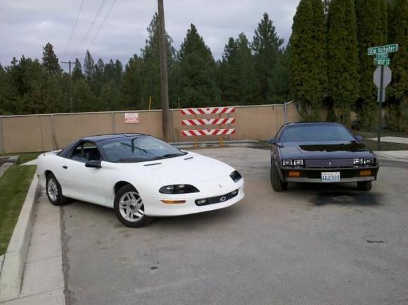 My car with my brother inlaws 86.