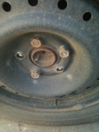Uh oh.... :( 15 minute tire swap turned into a two adventure to get the parts..