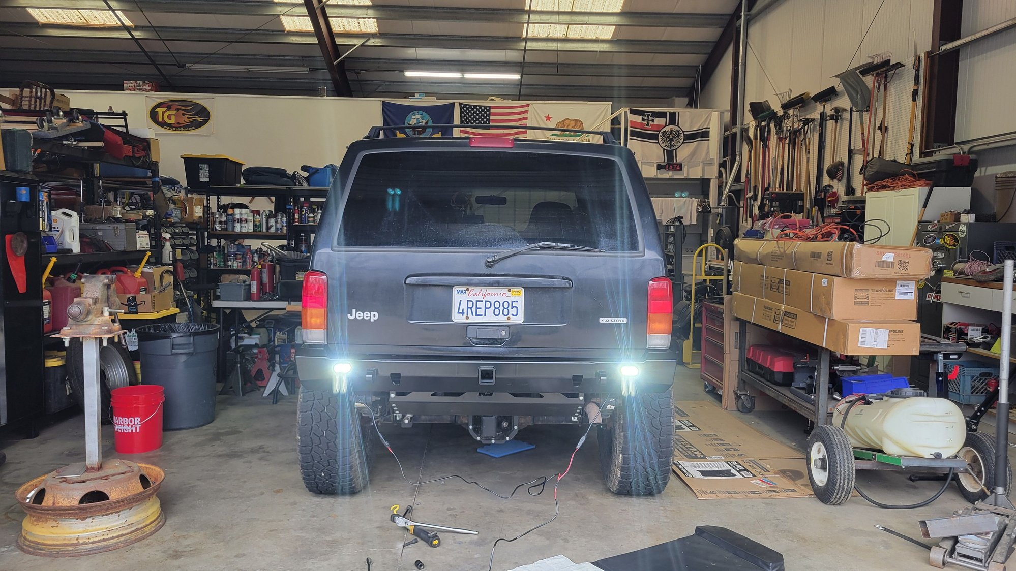 Some generic Amazon 2x3 lights for the bumper.