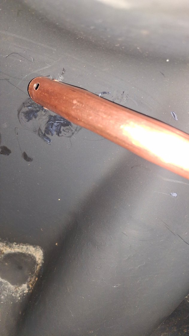 Vent tube upper end