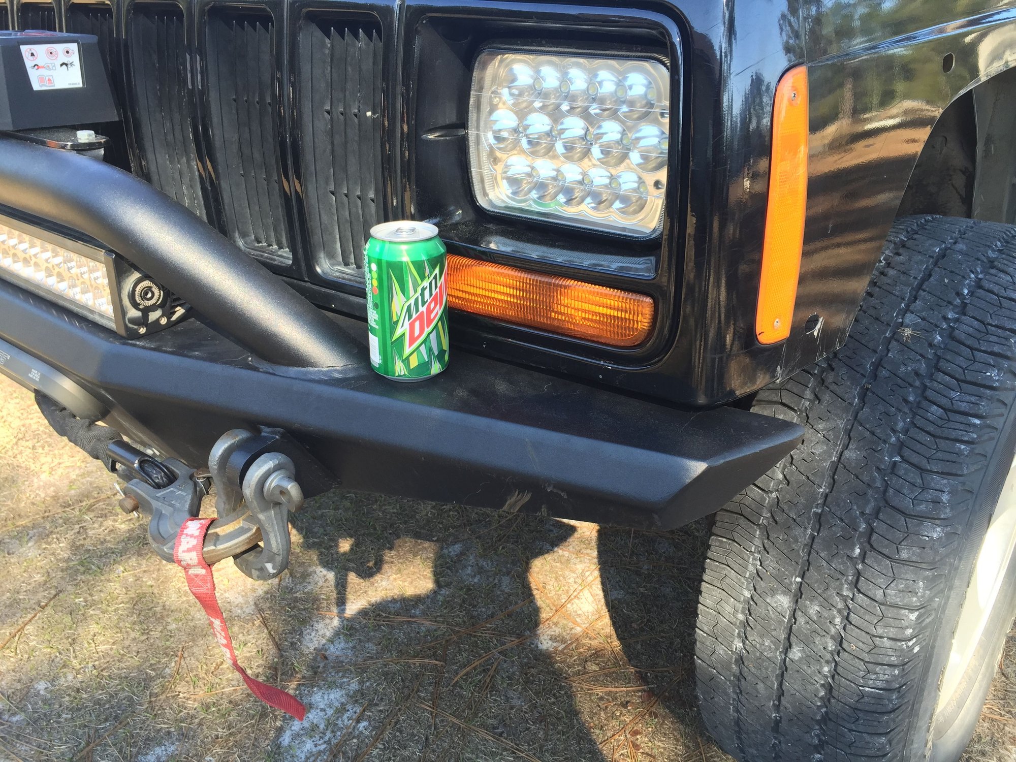 ORFab XJ Bumper W/Hoop Warn Winch Pics Jeep Cherokee Forum