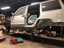 The entire underbody, including wheel wells and rockers were blasted. 