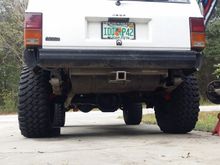 The 8.25 is all buttoned up and the Jeep's back on its own weight.