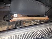 unlike factory seats there is nothing covering the seat riser