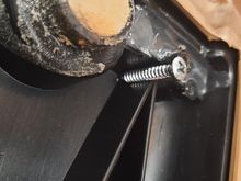 I also used full length screws to minimize the stress on the fragile plastic posts.